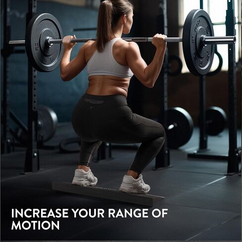 كتلة إسفين القرفصاء من نافاريس - نقالة طويلة للقدم والساق - كتلة يوجا متينة أيضًا للجمباز - لوح إسفنجي مائل لتحسين القوة والمرونة in Kuwait