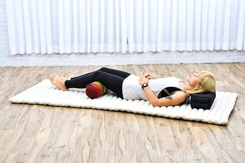 Leewadee Large Yoga Bolster – Shape-Retaining Tube Cushion for Meditation, Bolster for Stretching, Made of Kapok in Saudi Arabia