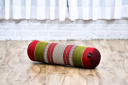 Leewadee Large Yoga Bolster – Shape-Retaining Tube Cushion for Meditation, Bolster for Stretching, Made of Kapok in Saudi Arabia