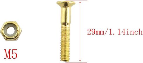 RLECS Skateboard Tools Kit - 1 Piece T Shape Skateboard Wrench, 1 Piece L Shape Skateboard Wrench and 8pcs Board Screws M5x29mm in Saudi Arabia