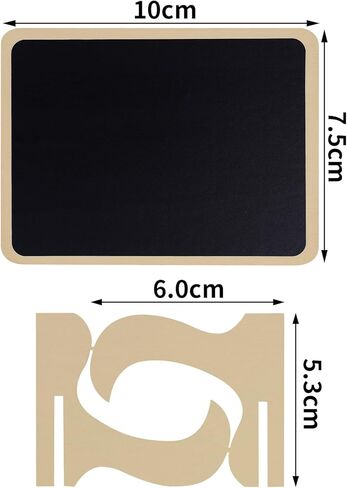 1 قطعة علامات السبورة الخشبية الصغيرة، علامات الرسائل، علامات الطعام وعلامات الزفاف، لوحة صغيرة مستطيلة الشكل مع حامل خشبي in Kuwait