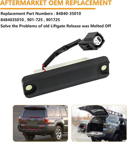 مفتاح تحرير الباب الخلفي استبدال ‎84840-35010 901-725 لـ 2003 2004 2005 2006 2007 2008 2009 2010 2011 2012 2013 2014 2015 2016 2017 2018 2019 2020 2021 Toyota 4 مفتاح تحرير مقبض الباب الخلفي للعداء in Saudi Arabia