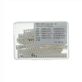 16 values x 20 Pieces, total 320 Pieces,0805 SMD Capacitor Assorted kit 10P-226M MLCC Multilayer Ceramic Chip Capacitors