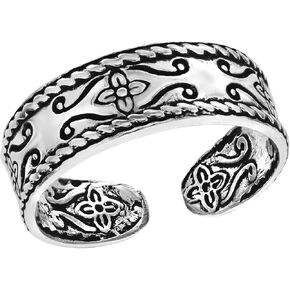AeraVida Retro Celtic Carvings in 925 Sterling Silver Band Ring | Unisex Couple Ring | 5mm