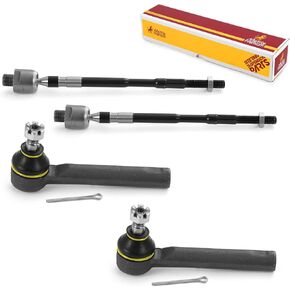 Metrix Premium Chassis Parts - 4 PC Inner & Outer Tie Rod End Kit Fits 06-07 Subaru B9 Tribeca, 08-14 Tribeca, 12 WRX (Mexico), 13-14 WRX, 13-19 WRX STI, Replacement EV800360, ES3712, Made in Europe