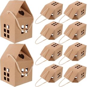 15Pcs House Shaped Candy Boxes House Shaped Boxes Wedding Candy Boxes for Wedding Christmas Birthday Party Ornament Container