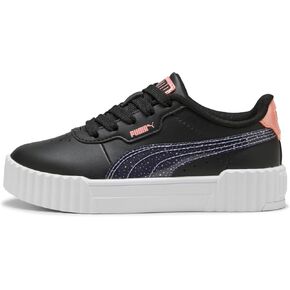 PUMA Carina Sneaker, Black-Lavender Alert-Pink Fruit, 3 US Unisex Little Kid