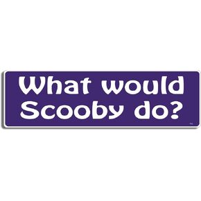 Gear Tatz - What Would ? - TV Show Parody Bumper Sticker - 3 x 10 inches - Professionally Made in The USA - Vinyl Decal