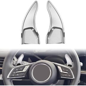 for GMC Acadia (2024) for Buick Envision (2024) for Chevrolet Traverse (2024) Aluminum Steering Wheel Shift Paddle Extensions Steering Wheel Accessories(Black)