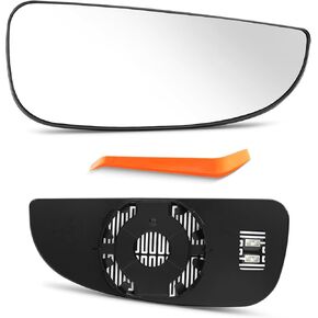Lower Driver and Passenger Side Mirror for 2014-2021 Ram Promaster 1500 2500 3500, Left and Right Side Ram Promaster Tow Mirrors Replacement Glass, Power Heated with Backing Plate, 1 Pair