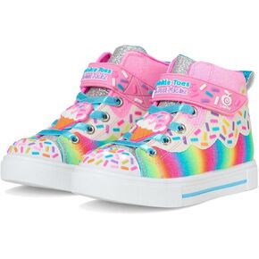 SKECHERS Girls Twinkle Sparks-Sprinkle Party Sneaker, Multi, 13 Little Kid