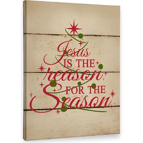 PHAMTE Vintage Christian Christmas Jingle Brass Bells Isaiah 9:6 Wall Art Decor Canvas,Farmhouse Rustic Bible Verse Pictures Wall Decor Art for Living Room Home,Religious Artwork for Walls 11x14 inch