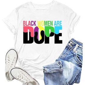 Womens Black History Month Shirt Black History T-Shirt African-American Tee Shirts