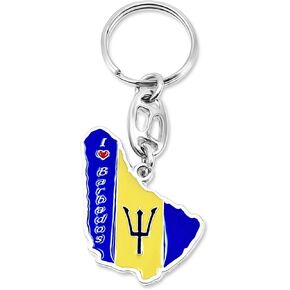 Keychain BARBADOS MAP