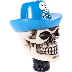 Abfer Car Gear Shift Knob Shifting Lever Handle Stick Shifter Head Skull Car Accessories Fit Most Vehicle Car Truck, Cowboy Style