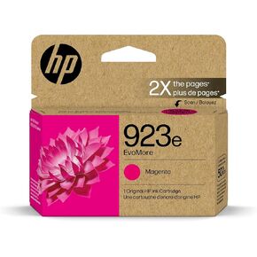 HP 923e Magenta EvoMore Ink Cartridge | Works OfficeJet 8120 Series, OfficeJet Pro 8130 Series | Carbon Neutral | 4K0T5LN