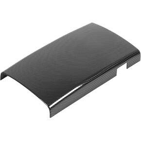 ARAMOX Console Armrest Box Cover, Carbon Fibre Car Console Armrest Box Cover Car Interior Accessories Replacement for Benz S Class W221 2008 to 2012