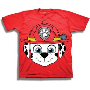 Paw Patrol Kid's Marshall Big Face Tee Shirt, red, 4T