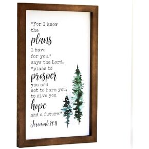 I Still Remember the Days I Prayed Wall Decor Sign. 15x10 Framed Wood Christian Wall Art Plaque for Home Decor. BIble Verse Religious Farmhouse Decorations for Living Room.