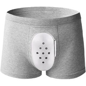 Circumcision Underwear for Men Boxer Briefs Protective Special Reduce Friction Foreskin Cut Underwear with Ventilation Hole