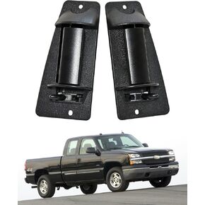 Upgraded Metal Extended Cab Door Handles for 1999-2007 Chevy Silverado Accessories GMC Sierra 1500 2500 3500 Metal Rear Door Handles OE#15758171,15758172