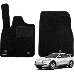 سجادات أرضية سجاد فائقة الجودة من WENNEBIRD لعام 2015-2025 Ford Mustang EcoBoost، Mustang GT، Mustang Shelby GT، بطانات أرضية ممتازة مضادة للانزلاق مقاومة للماء لجميع الأحوال الجوية، سجاد بسمك 0.6 بوصة - 3 قطع