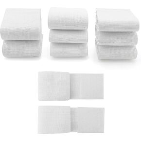 Elastic Bandage Bands Belt For Pads Body Straps Wraps For Slimming Fat Loss Beauty Machine Spare Parts 5cm/1.97inch Wide 10 Pieces Per Set (White)