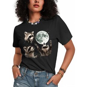Flafens Graphic Tees T Shirts for Women - Cute Womens T-Shirts Cotton Tshirts Tops Teens Girls