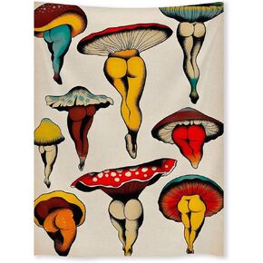 Jefuzh Trippy Nature Landscape Wall Art Funny Ufo Alien Abduction Tapestry Vintage Medieval Victorian Eclectic Oil Paintings Abstract Bedroom Wall Decor 30x40 inch
