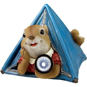 تمثال حديقة معلق من Design Toscano NG34034 Simone The Squirrel Woodland Decor، عرض 17.78 سم، عمق 12.7 سم، ارتفاع 20.32 سم، لمسة نهائية بالألوان الكاملة