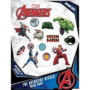 Marvel Avengers Vinyl Decals - Set of 12 Outdoor Rated Stickers for Car, Laptop, Computer, Water Bottle - Hulk, Captain America, Iron Man, Thor
