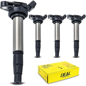 DEAL Pack of 4 New Ignition Coils Compatible With Prius/Corolla/Matrix iM/xD Vibe CT200h 1.8L C-HR 2.0L L4 Replacement For UF-596 UF619 C1714