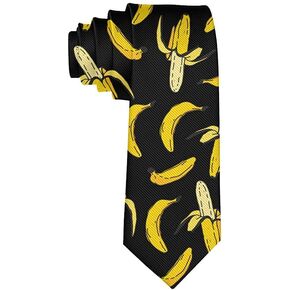 Men's Tie Banana Fruit Funny Fashion Necktie Wedding Party Meeting Outfit