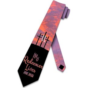 Three Rooker Religious Easter Ties Mens Bible Verse Necktie Cross Tie