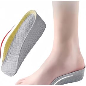 2 Pairs Insole Height,Orthopedic High Cushion, Arch Support Insoles for Plantar Fasciitis, Flat Feet, Over-Pronation, Achilles Tendonitis, Foot Pain Relief (1.4inch)