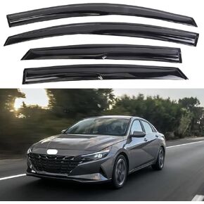 Window Visor Deflectors Rain Guards Fit 2021-2022 Hyundai Elantra