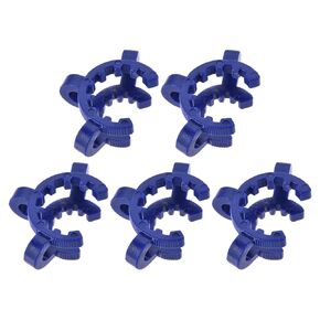 YOKIVE 5 Pcs Joint Clip, Lab Plastic Clips | Fixing Glass Instruments, Great for 29/26mm and 29/42mm Glass Taper Joint Laboratory Connector (Red)