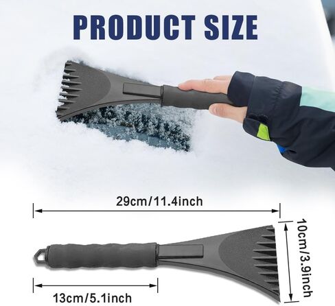 Ice Scrapers for Car Windshield, Scratch Free Ice, Snow, Frost Removal Tool with Foam Handle, Car Accessories Effective and Durable Ice Scrapers for Car Truck SUV Window and Windshield in Kuwait
