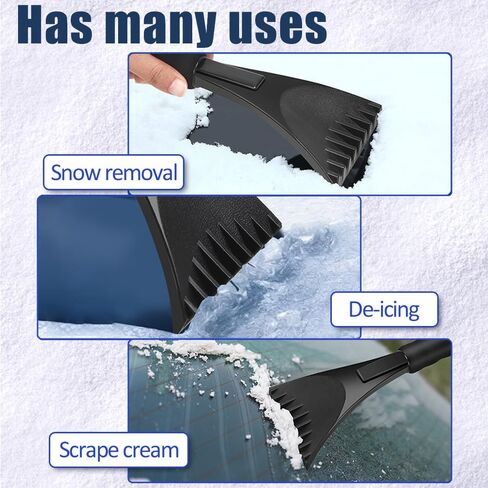 Ice Scrapers for Car Windshield, Scratch Free Ice, Snow, Frost Removal Tool with Foam Handle, Car Accessories Effective and Durable Ice Scrapers for Car Truck SUV Window and Windshield in Kuwait