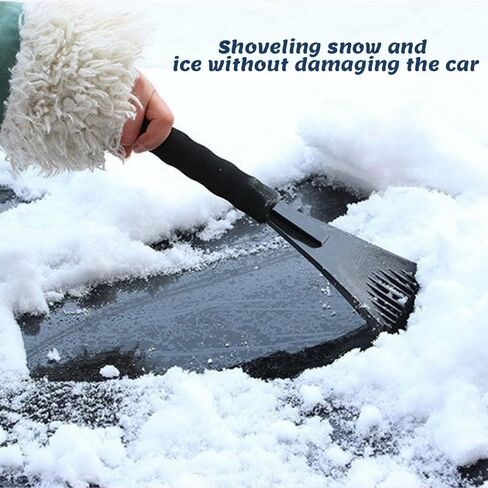 Ice Scrapers for Car Windshield, Scratch Free Ice, Snow, Frost Removal Tool with Foam Handle, Car Accessories Effective and Durable Ice Scrapers for Car Truck SUV Window and Windshield in Kuwait