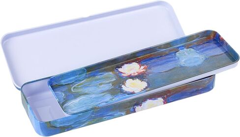 DAHO Tin Pencil Box with World Famous Arts for School, Office, Home, Makeup Storage (Starry Night Over The Rhone) in Saudi Arabia