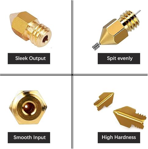 5PCS Ender 3 V3 KE 3D Printer Hardened Nozzles, 0.4mm 3D Printer Hardened Steel Nozzles Kit, High-Speed Printing and High Flow Extruder Nozzles for Creality K1/ K1 Max/CR-M4/CR-10 SE 3D Printer in Saudi Arabia