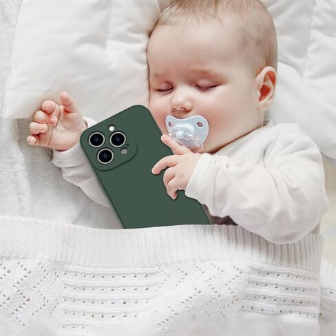 bicol Compatible with iPhone 15 Pro Case with Screen Protector,Enhanced Camera Lens Protection,Soft Liquid Silicone Protective Cover,Slim Fit Protective Phone Case 6.1" Light Brown in Kuwait