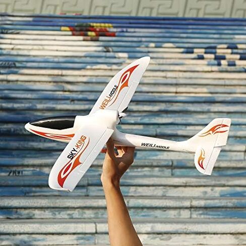طائرة GoolRC WLtoys F959S RC، Sky-King 2.4G 3CH 6 محاور جيروسكوبية للتحكم عن بعد، طائرة شراعية ثابتة الجناح للبالغين أو الأطفال، RTF جاهزة للطيران (أحمر) in Saudi Arabia