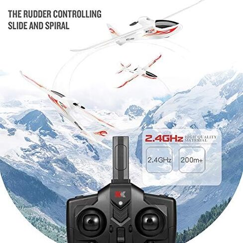 طائرة GoolRC WLtoys F959S RC، Sky-King 2.4G 3CH 6 محاور جيروسكوبية للتحكم عن بعد، طائرة شراعية ثابتة الجناح للبالغين أو الأطفال، RTF جاهزة للطيران (أحمر) in Saudi Arabia