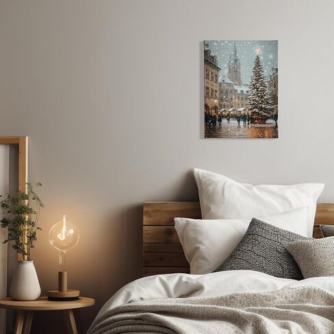 PHAMTE Vintage Christian Christmas Jingle Brass Bells Isaiah 9:6 Wall Art Decor Canvas,Farmhouse Rustic Bible Verse Pictures Wall Decor Art for Living Room Home,Religious Artwork for Walls 11x14 inch in Saudi Arabia