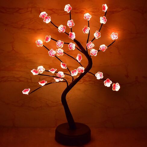 Christmas Tree with Fairy Lights 108-LED, Battery/USB Operated, DIY Artificial Bonsai Light Tree Lamp Decoration for Gift Home Wedding Holiday (108 Led-Naked Lamp-Warm White) in Saudi Arabia