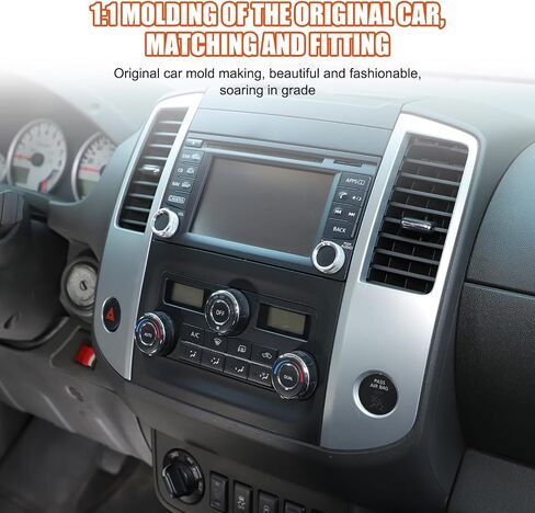 Center Console Volume Control Knob Cover Compatible with Nisan Frontier 2014-2020 Aluminum Alloy Car Sound Volume Adjust Knob Cover Decoration Interior Accessories(Silver) in Saudi Arabia