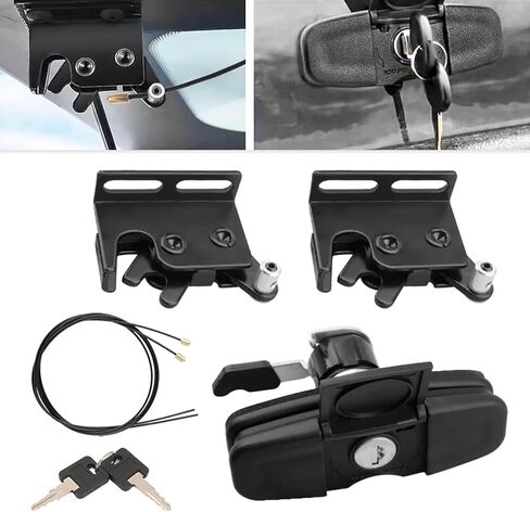 قطع غيار قفل غطاء الشاحنة، مجموعة مقبض ملتوي، غطاء باب الشاحنة، مزلاج دوار، قفل على شكل حرف T متوافق مع شاحنة Leer in Kuwait