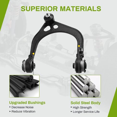 AUTOSAVER88 - Front Control Arm Kit Compatible with 2005-2010 Chrysler 300, 2008-2010 Dodge Challenger, 2006-2010 Dodge Charge, 2005-2008 Dodge Magnum -(RWD / 2WD Models Only) in Saudi Arabia